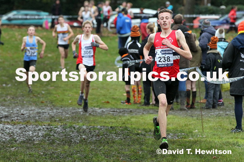 Boys under-15s, 2019 European Cross Country Trials and British Cross Challenge, Sefton Park, Liverpool.  Photo: David T. Hewitson/Sports for All Pics